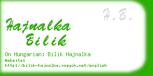 hajnalka bilik business card